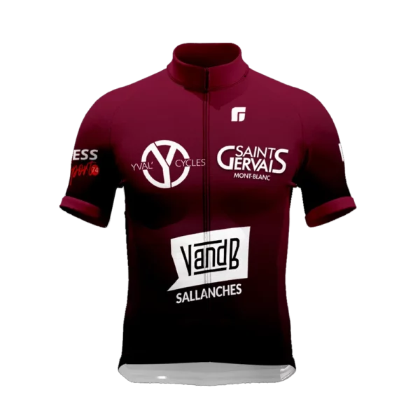 maillot mont blanc cyclisme
